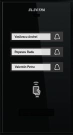 Interfon ELECTRA - Panou exterior AUDIO SMART pentru 3 familii ELECTRA